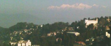 Himalayan view from Darjeeling on one of the clear mornings
