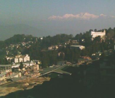 Himalayan view from Darjeeling on one of the clear mornings