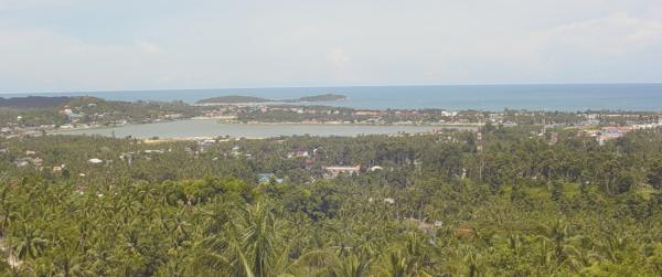 view down to Hat Chaweng and the lake