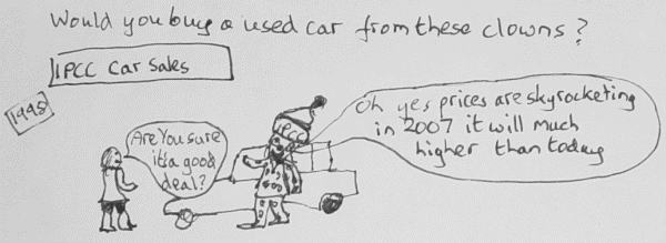 Would you buy a second-hand car from the IPCC Clowns