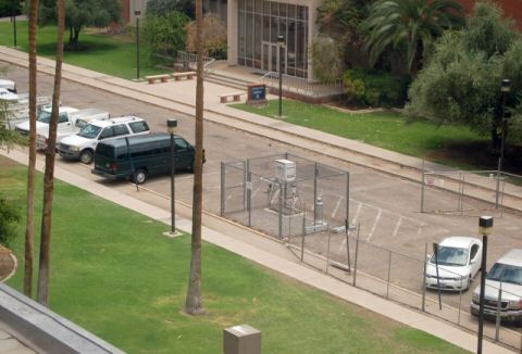 the weather station in a not carpark