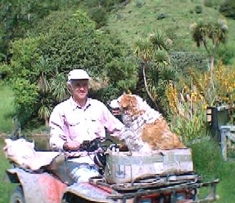 Gary and Abby on the Quad Bike
